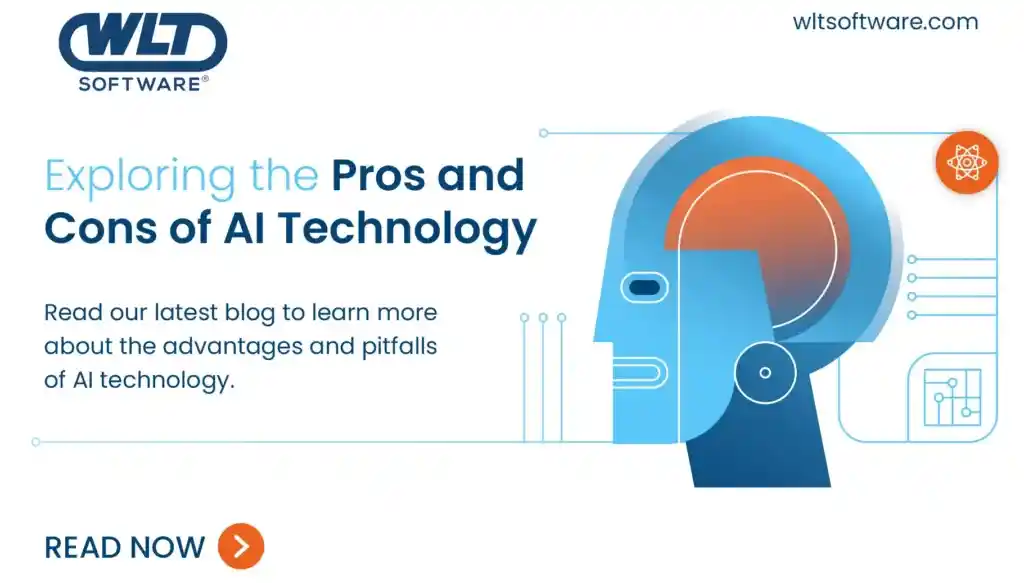 Title - Exploring the Pros and Cons of AI Technology / Read our latest blog to learn more about the advantages and pitfalls of AI. technology